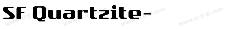 SF Quartzite字体转换